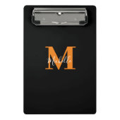 Gepersonaliseerde Initialen en naam Monogram Mini Klembord (Voorkant)