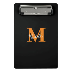Gepersonaliseerde Initialen en naam Monogram Mini Klembord