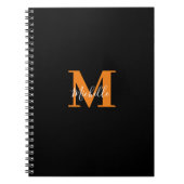 Gepersonaliseerde Initialen en naam Monogram Notitieboek (Voorkant)