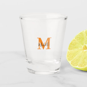 Gepersonaliseerde Initialen en naam Monogram Shot Glas