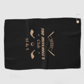 Gepersonaliseerde Initialen Golfhanddoek – Monogra (Horizontaal)