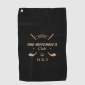 Gepersonaliseerde Initialen Golfhanddoek – Monogra (Voorkant)