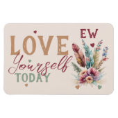 Gepersonaliseerde initialen houden vandaag van jez magneet (Horizontaal)