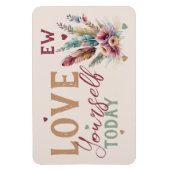 Gepersonaliseerde initialen houden vandaag van jez magneet (Verticaal)