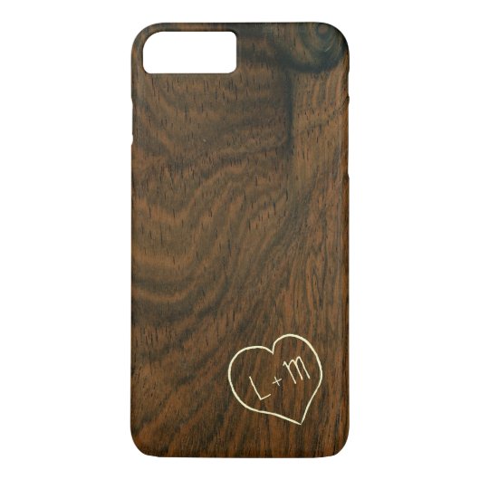 Gepersonaliseerde initialen maken de textuur van h Case-Mate iPhone case (Achterkant)