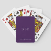 Gepersonaliseerde Initialen Pokerkaarten (Achterkant)