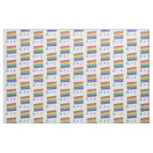 Gepersonaliseerde Initialen Rainbow Wedding Cake P Stof (Fat Quarter)