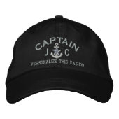 Gepersonaliseerde Initialen Tekst Captain Silver S Pet (Voorkant)