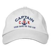 Gepersonaliseerde Initialen Tekst Captain Star Anc Pet (Voorkant)
