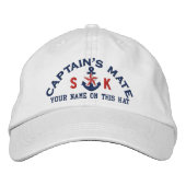 Gepersonaliseerde Initialen Tekst Captain's Mate S Pet (Voorkant)