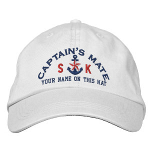 Gepersonaliseerde Initialen Tekst Captain's Mate S Pet