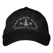 Gepersonaliseerde Initialen Tekst Captain's Mate S Pet (Voorkant)