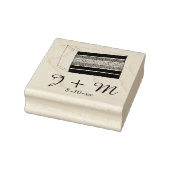 Gepersonaliseerde Initialen Trouwlaag Cake Slice Rubberstempel (Stempel)