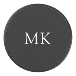 Gepersonaliseerde Initialen van het Monogram Moder Hockey Puck