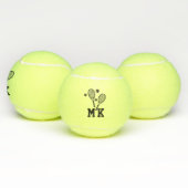 Gepersonaliseerde Initialen van Monogrammed Tennis Tennisballen (Multi)