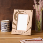 Gepersonaliseerde Inspirerend Abstracte Twirl Gegraveerde Lijstjes (Links)