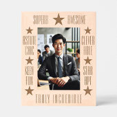 Gepersonaliseerde Inspirerend Abstracte Twirl Gegraveerde Lijstjes