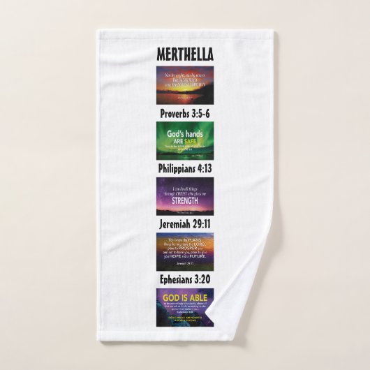 Gepersonaliseerde Inspirerend Christelijke Schrift Handdoek (Handdoek)