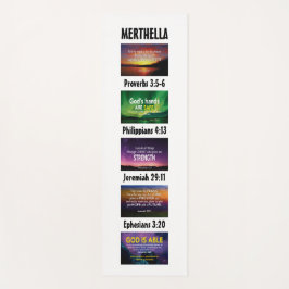 Gepersonaliseerde Inspirerend Christelijke Schrift Yogamat