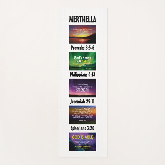 Gepersonaliseerde Inspirerend Christelijke Schrift Yogamat (Voorkant)