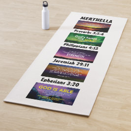 Gepersonaliseerde Inspirerend Christelijke Schrift Yogamat