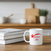 Gepersonaliseerde Inspirerend rode sterren Mok