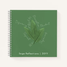 Gepersonaliseerde Inspirerend Sage Green Leaves Ar