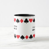 Gepersonaliseerde Inspirerend speelkaarten pakken Mok (Midden)