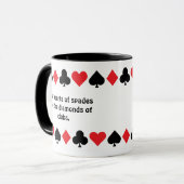 Gepersonaliseerde Inspirerend speelkaarten pakken Mok (Voorkant links)