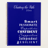 Gepersonaliseerde Inspirerend Vrouwen Wit, Royal B Planner (Voorkant)