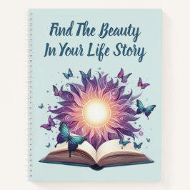 Gepersonaliseerde Inspirerend Waterverf vlinder Notitieboek