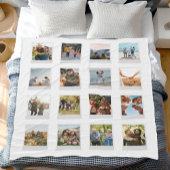 Gepersonaliseerde Instant Film 16 Fotocollage Fleece Deken