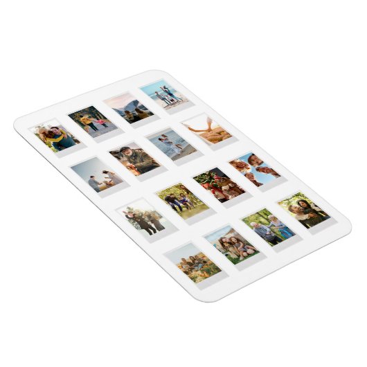 Gepersonaliseerde Instant Film 16 Fotocollage Magneet (Rechterzijde)
