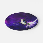 Gepersonaliseerde inter-galactische ruimtevaartpar papieren bordje (Gekanteld)