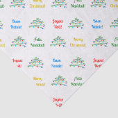 Gepersonaliseerde Internationale Kerstboom & Wens Tissuepapier (Detail)