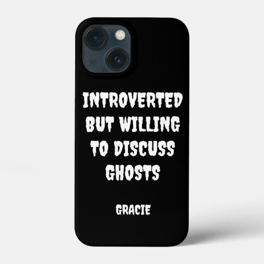 Gepersonaliseerde Introverte Ghost Case-Mate iPhone Case (Achterkant)