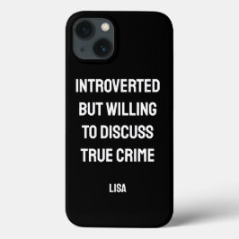Gepersonaliseerde introverte ware misdaad fan Case-Mate iPhone case