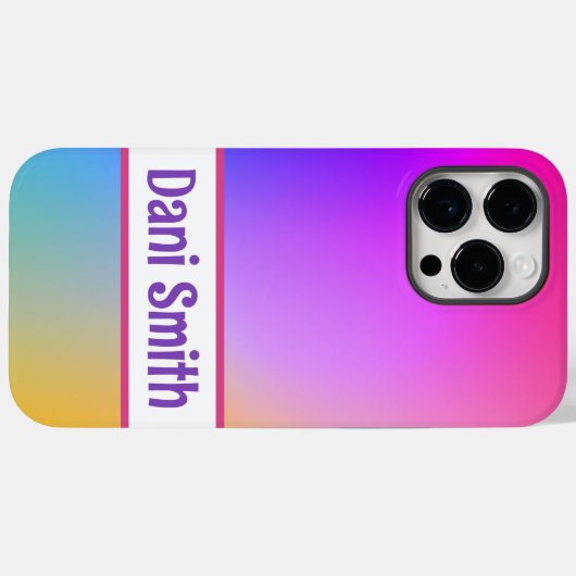 Gepersonaliseerde iPhone 14 Pro Max hoesje (Achterkant (horizontaal))