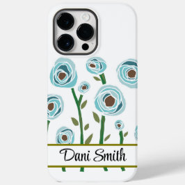 Gepersonaliseerde iPhone 14 Pro Max hoesje bloemen