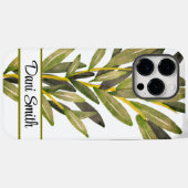 Gepersonaliseerde iPhone 14 Pro Max hoesje bloemen (Achterkant (horizontaal))