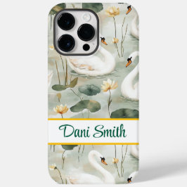 Gepersonaliseerde iPhone 14 Pro Max hoesje zwanen