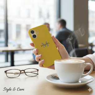 Gepersonaliseerde iPhone 16 Hoesje met naam en Ini