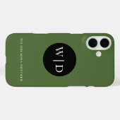 Gepersonaliseerde iPhone 16 Plus Hoesje met Jouw n (Achterkant (horizontaal))