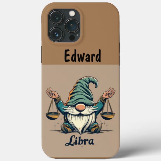 Gepersonaliseerde IPhone Case, Gnome IPhone Case (Achterkant)