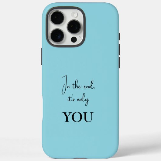 Gepersonaliseerde iPhone Case - Inspirerend quote (Achterkant)