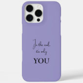Gepersonaliseerde iPhone Case - Inspirerend quote (Achterkant)