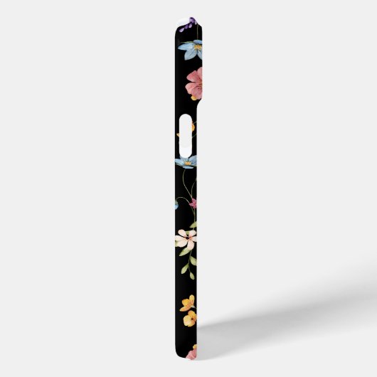 Gepersonaliseerde iPhone Case met Delicate Floral  (Achterkant / Rechts)