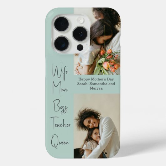 Gepersonaliseerde iPhone Case met Fotocollage | Te (Achterkant)