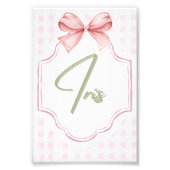 Gepersonaliseerde Iris Baby Meisje Kwekerij Art Pi Foto Afdruk (Voorkant)