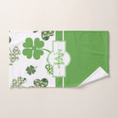 Gepersonaliseerde Irish Green Clover St Patrick's Bad Handdoek (Handdoek)